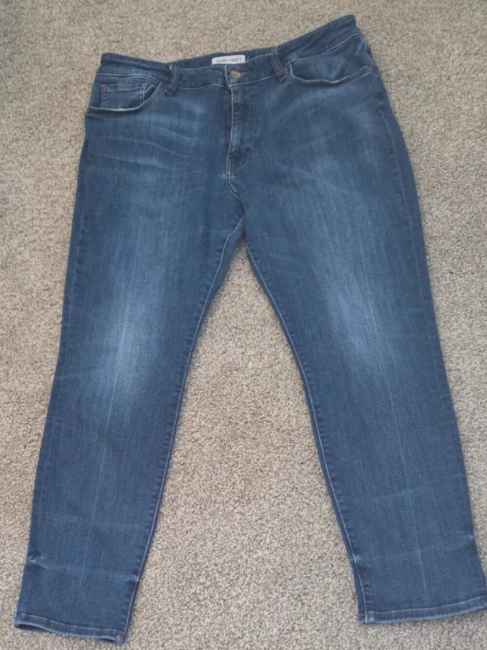 Warp + Weft Size 14 Jenny Straight Leg Jean Size 14 in Dark Blue - StitchFix